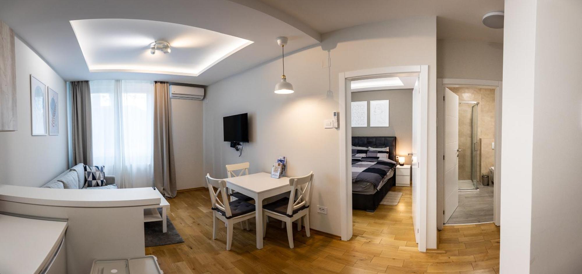 Black & White Apartment Суботица Экстерьер фото